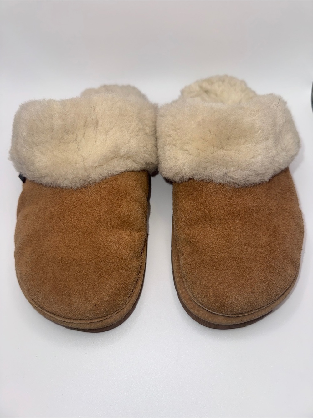 Red Wing Shoes Shearling Slipper Chestnut Suede Sherpa Scuff Women M